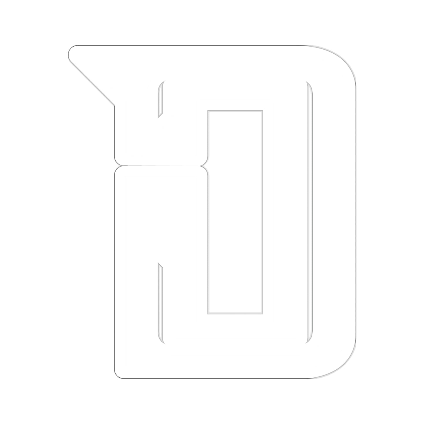 DomCity Logo Stickers (White)